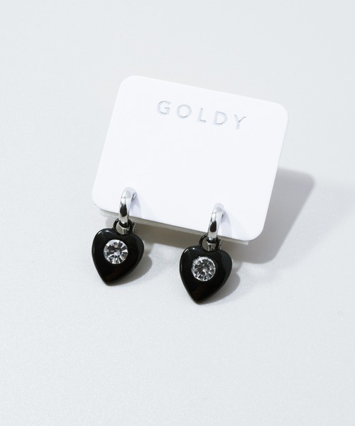 GOLDY(ゴールディ)の「ブラック トーン モチーフ イヤリング(イヤリング・レディース・その他2/その他1/その他4/その他3・FREE)」の11枚目の写真