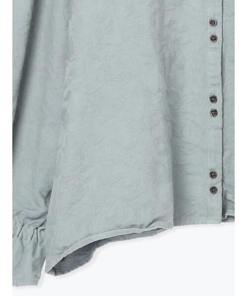 TSUHARU by Samansa Mos2（ツハルバイサマンサモスモス）の「コットンジャカード前後2WAYドルマンブラウス（シャツ/ブラウス・レディース・カーキ/キナリ/ブルー・F）」の8枚目の写真