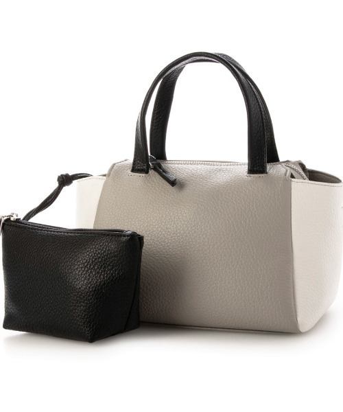 カシュカシュ cachecache / ポーチ付ダブルフェイスミニボストンバッグ（ショルダーバッグ）｜cache cache（カシュ カシュ）