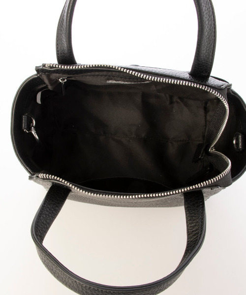 cache cache(カシュ カシュ)の「カシュカシュ cachecache / ポーチ付ダブルフェイスミニボストンバッグ(ショルダーバッグ・レディース・ベージュ/グレー系その他/ブラック・FREE)」の13枚目の写真