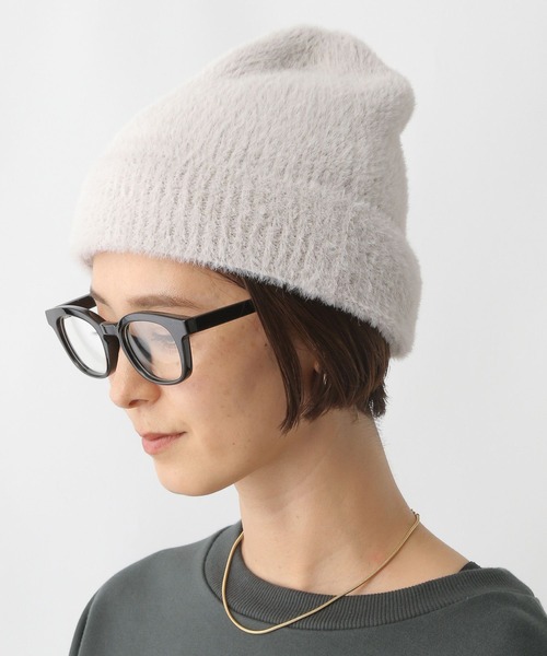 LEPSIM(レプシィム)の「シャギーニットワッチ 150984(ニットキャップ/ビーニー・レディース・アイボリー/ライトグレー/ブラック・ONE SIZE)」の17枚目の写真