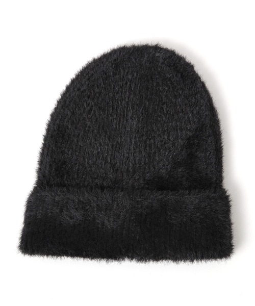 LEPSIM(レプシィム)の「シャギーニットワッチ 150984(ニットキャップ/ビーニー・レディース・アイボリー/ライトグレー/ブラック・ONE SIZE)」の5枚目の写真