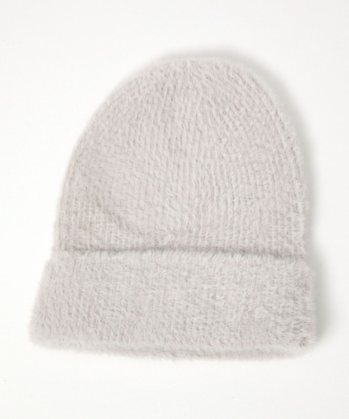 LEPSIM(レプシィム)の「シャギーニットワッチ 150984(ニットキャップ/ビーニー・レディース・アイボリー/ライトグレー/ブラック・ONE SIZE)」の6枚目の写真
