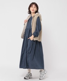 studio CLIP | コットンメランジギャザーワンピース(ワンピース)