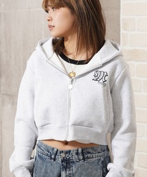 【MEMORY】lady's ラインストーン ボンディング ZIPパーカー / Lady's rhinestone bonding ZIP hoodie