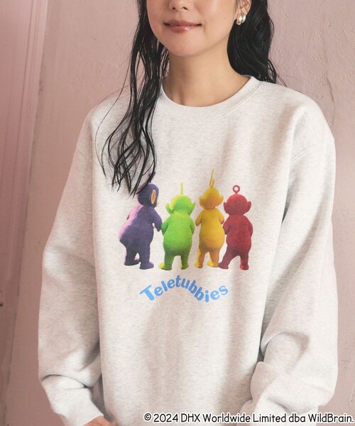 Teletubbies バックビューフロントプリントスウェット セール】Teletubbies バックビューフロントプリントスウェット