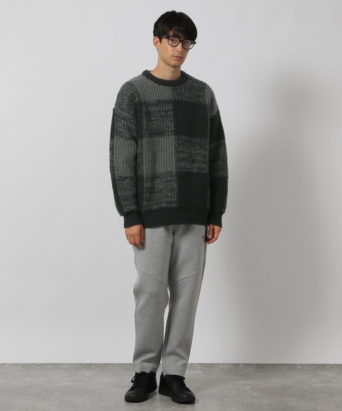 LAKOLE（ラコレ）の「ブロックチェックニット / 137891（ニット/セーター・メンズ・ブラック/アイボリー/ブルー・LARGE/MEDIUM）」の21枚目の写真