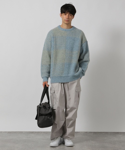 LAKOLE（ラコレ）の「ブロックチェックニット / 137891（ニット/セーター・メンズ・ブラック/アイボリー/ブルー・LARGE/MEDIUM）」の18枚目の写真