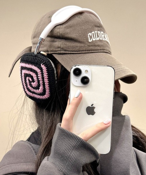 セール】LUON / Air Pods Max / ぐるぐる 渦巻き エアポッツマックス 