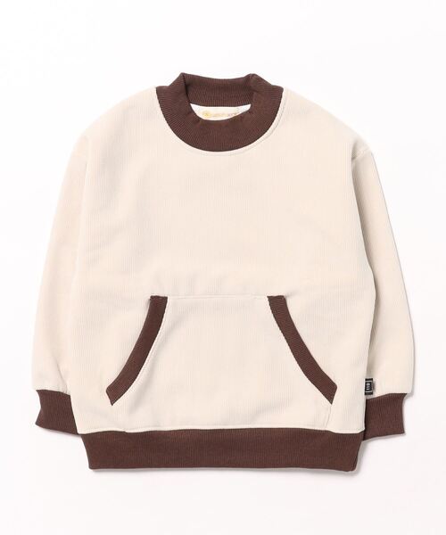 aimoha（アイモハ）の「【aimoha-KIDS-】ポケット付き配色スウェット（スウェット・キッズ・ベージュ/グレー/チョコ・110/120/130/140/150）」の8枚目の写真