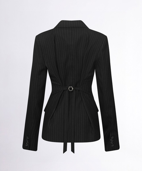 【SCULPTOR】テーラードベルト付きブレザー ブラウン SCULPTOR（スカルプター）の「Tailored Belted Blazer
