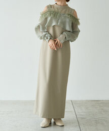 gemeil | 《再値下》【オケージョンにも】チュールボレロセットワンピース（IF-200）(ワンピース)