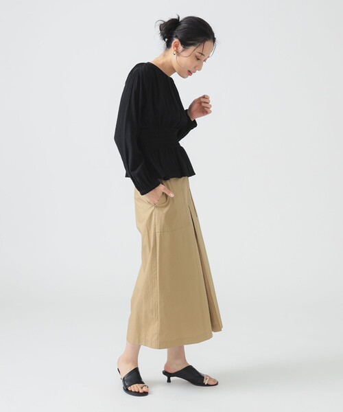 B:MING by BEAMS（ビーミングバイビームス）の「ベイカー タック ワイド パンツ（S～L）（その他パンツ・レディース・ブルー系その他/ネイビー/ブラウン系その他・MEDIUM/LARGE/SMALL）」の14枚目の写真