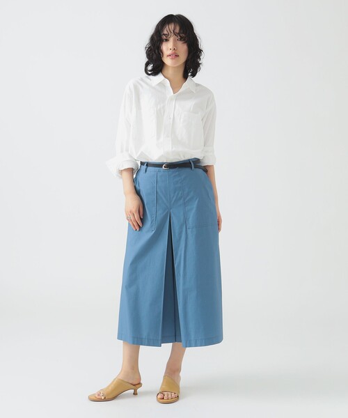 B:MING by BEAMS（ビーミングバイビームス）の「ベイカー タック ワイド パンツ（S～L）（その他パンツ・レディース・ブルー系その他/ネイビー/ブラウン系その他・MEDIUM/LARGE/SMALL）」の20枚目の写真