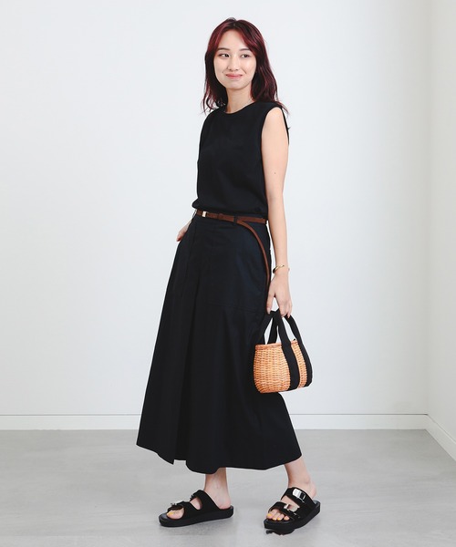 B:MING by BEAMS（ビーミングバイビームス）の「ベイカー タック ワイド パンツ（S～L）（その他パンツ・レディース・ブルー系その他/ネイビー/ブラウン系その他・MEDIUM/LARGE/SMALL）」の5枚目の写真