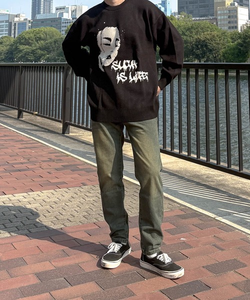 Bling Leads(ブリングリーズ)の「【Bl】【Bling Leads】JQDクル-/Nニット(Tシャツ/カットソー・メンズ・グレー/ブラック・LARGE/MEDIUM)」の12枚目の写真