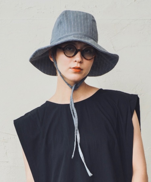 ORIENT MILLINERY(オリエント ミリナリー)の「JANE【ジェーン】(ハット・レディース・グレー/キナリ・FREE)」の2枚目の写真