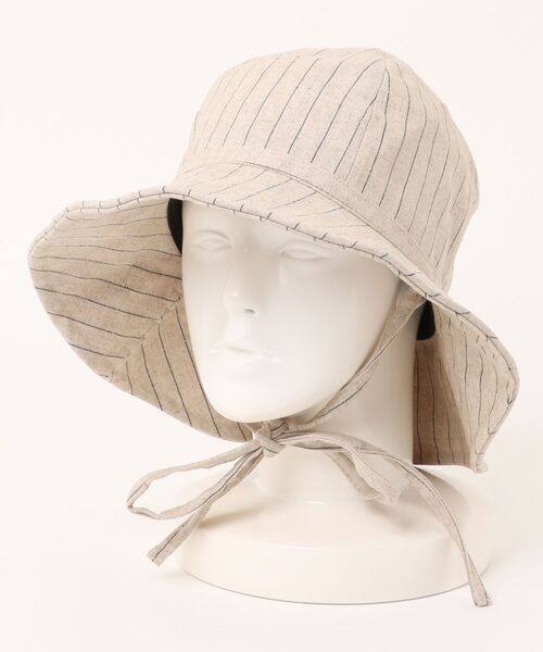 ORIENT MILLINERY(オリエント ミリナリー)の「JANE【ジェーン】(ハット・レディース・グレー/キナリ・FREE)」の5枚目の写真