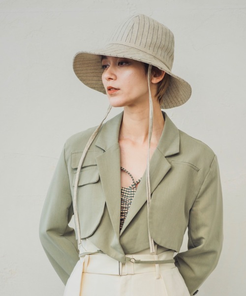 ORIENT MILLINERY(オリエント ミリナリー)の「JANE【ジェーン】(ハット・レディース・グレー/キナリ・FREE)」の16枚目の写真