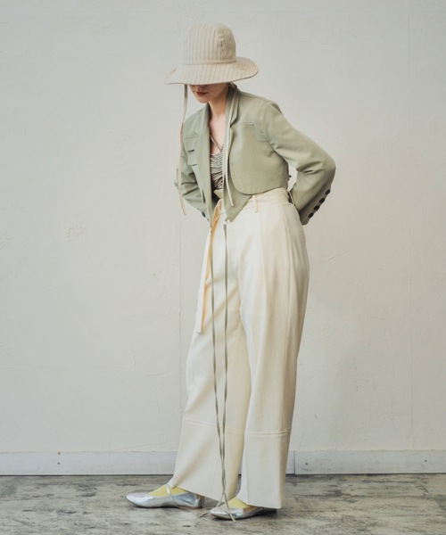 ORIENT MILLINERY(オリエント ミリナリー)の「JANE【ジェーン】(ハット・レディース・グレー/キナリ・FREE)」の9枚目の写真