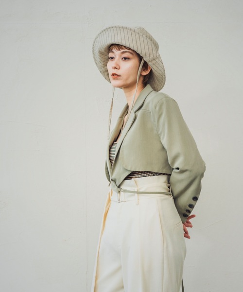 ORIENT MILLINERY(オリエント ミリナリー)の「JANE【ジェーン】(ハット・レディース・グレー/キナリ・FREE)」の17枚目の写真