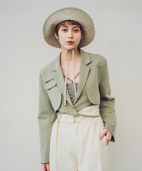 ORIENT MILLINERY(オリエント ミリナリー)の「JANE【ジェーン】(ハット・レディース・グレー/キナリ・FREE)」の13枚目の写真