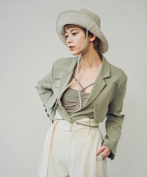 ORIENT MILLINERY(オリエント ミリナリー)の「JANE【ジェーン】(ハット・レディース・グレー/キナリ・FREE)」の19枚目の写真