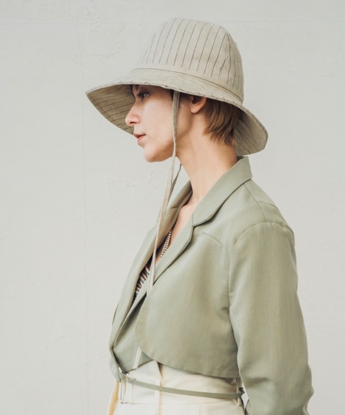 ORIENT MILLINERY(オリエント ミリナリー)の「JANE【ジェーン】(ハット・レディース・グレー/キナリ・FREE)」の15枚目の写真