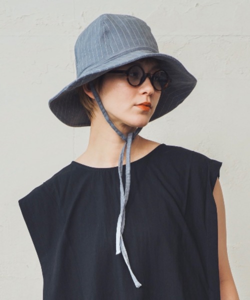 ORIENT MILLINERY(オリエント ミリナリー)の「JANE【ジェーン】(ハット・レディース・グレー/キナリ・FREE)」の11枚目の写真