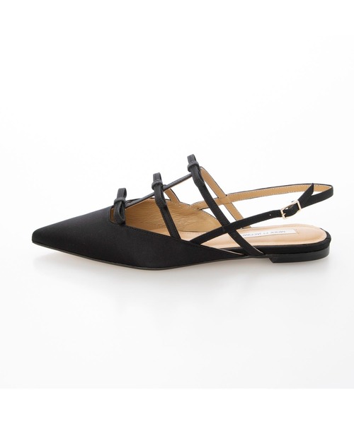 Mode et Jacomo（モードエジャコモ）の「リボンフラットバックベルトパンプス（パンプス・レディース・ピンク系その他/ライラック/ホワイト系その他2/ブラック系その他・22.5cm/23cm/24.5cm/24cm/23.5cm）」の5枚目の写真