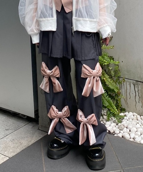 RIBBON RIBBON JERSEY PANTS | Candy Stripper（キャンディ