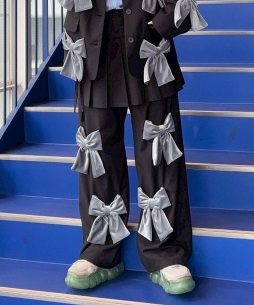 セール】PRECIOUS RIBBON PLEATS WRAP SKIRT LAYERED パンツ（その他