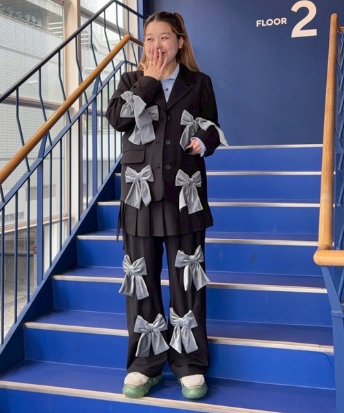 セール】PRECIOUS RIBBON PLEATS WRAP SKIRT LAYERED パンツ（その他