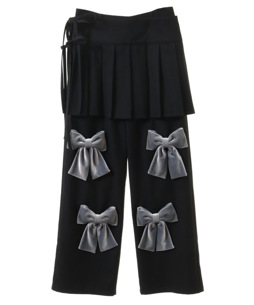 セール】PRECIOUS RIBBON PLEATS WRAP SKIRT LAYERED パンツ（その他  