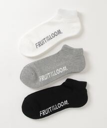 ONE DAY KMC （ワンデイケーエムシー）の「■FRUIT OF THE LOOM■アンクル丈無地底パイル3Pソックス（ソックス/靴下・メンズ）」