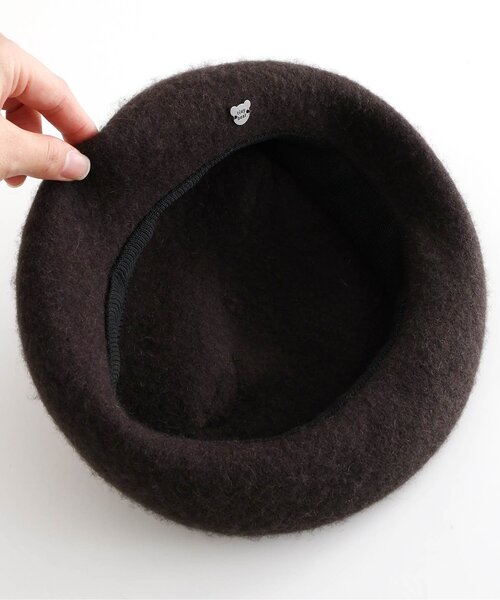 apres les cours（アプレレクール）の「tinybear 耳付きベレー帽（ハンチング/ベレー帽・キッズ・チャコール・50/54）」の11枚目の写真