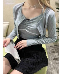 PHILLY | 【2点セット】リボンキャミセットカーディガン(カーディガン/ボレロ)