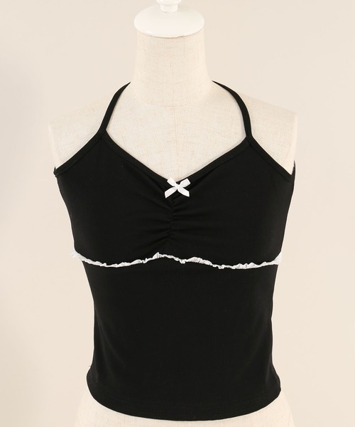 PHILLY（フィリー）の「【2点セット】リボンキャミセットカーディガン（カーディガン/ボレロ・レディース・グレー/ブラック/ホワイト・FREE）」の18枚目の写真