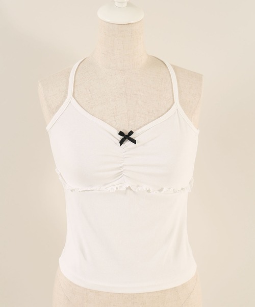 PHILLY（フィリー）の「【2点セット】リボンキャミセットカーディガン（カーディガン/ボレロ・レディース・グレー/ブラック/ホワイト・FREE）」の19枚目の写真