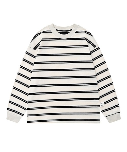 SUWDEE(スーディー)の「double stripe mock neck pullover(Tシャツ/カットソー・レディース・ブラック/ホワイト・S/M/L)」の10枚目の写真