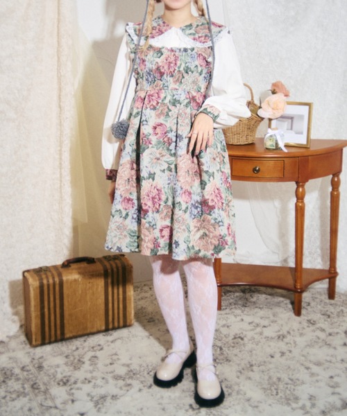 kutir（クティール）の「【クティールとレトロ】セット着用可　ゴブランレースブラウス（シャツ/ブラウス・レディース・グレー/ブルー/グリーン・FREE）」の9枚目の写真