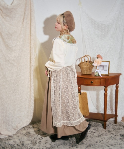 kutir（クティール）の「【クティールとレトロ】セット着用可　ゴブランレースブラウス（シャツ/ブラウス・レディース・グレー/ブルー/グリーン・FREE）」の22枚目の写真