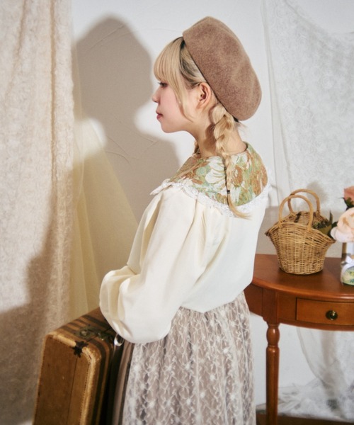 kutir（クティール）の「【クティールとレトロ】セット着用可　ゴブランレースブラウス（シャツ/ブラウス・レディース・グレー/ブルー/グリーン・FREE）」の19枚目の写真