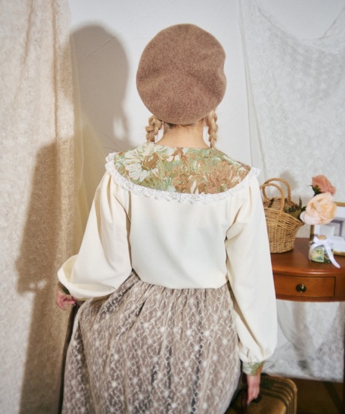 kutir（クティール）の「【クティールとレトロ】セット着用可　ゴブランレースブラウス（シャツ/ブラウス・レディース・グレー/ブルー/グリーン・FREE）」の20枚目の写真