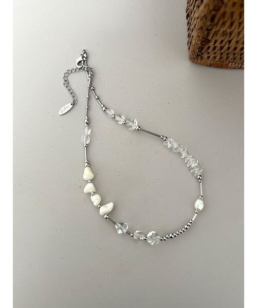 Ungrid（アングリッド）の「淡水パールコンビビーズネックレス（ネックレス・レディース・ゴールド/シルバー・FREE）」の2枚目の写真