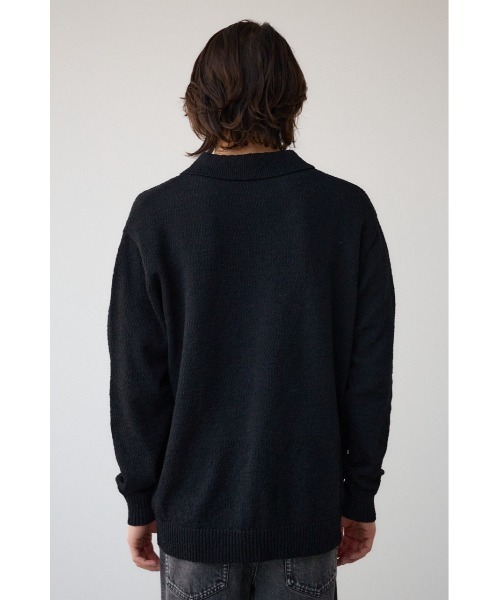 AZUL by moussy(アズールバイマウジー)の「スポンディッシュブークレーニットカーディガン(カーディガン/ボレロ・メンズ・ライトブルー/ブラック/グレー・FREE)」の9枚目の写真