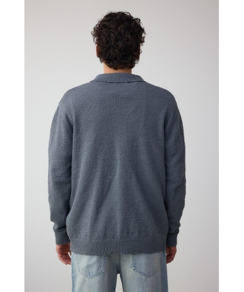 AZUL by moussy(アズールバイマウジー)の「スポンディッシュブークレーニットカーディガン(カーディガン/ボレロ・メンズ・ライトブルー/ブラック/グレー・FREE)」の20枚目の写真