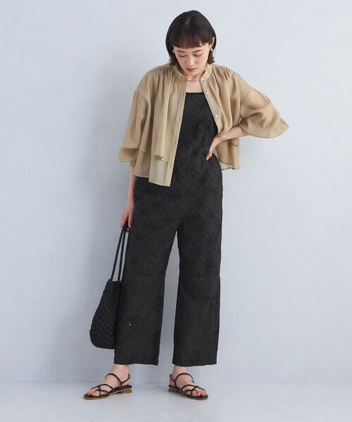 ★新品★2025夏 現行品 グリーンレーベルリラクシング　レースオールインワン レース オールインワン（つなぎ/オールインワン）｜green label