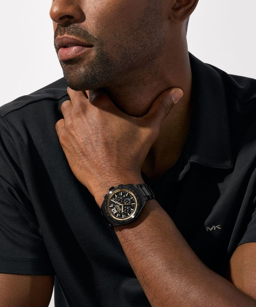 MICHAEL KORS(マイケルコース)の「マイケル・コース 腕時計 メンズ アナログ ステンレス MK9179(アナログ腕時計・メンズ・ブラック・FREE)」の1枚目の写真