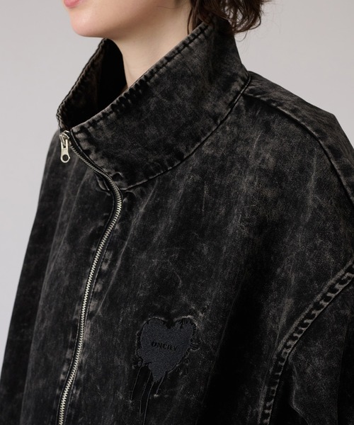 ONCILY（オンシェリー）の「VINTAGE-LIKE STAND NECK BLOUSON / ヴィンテージライクスタンドネックブルゾン（ブルゾン・メンズ・ブラック/ネイビー・MEDIUM/LARGE）」の13枚目の写真